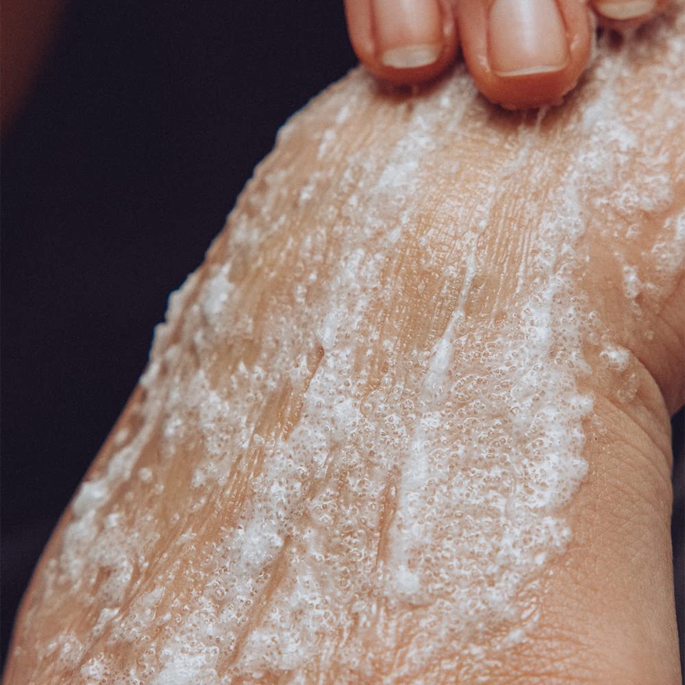 Bloom and Blossom Natural Exfoliating Body Scrub with Salicylic Acid - Gentle Polishing Cleanser for Smooth Skin | Perfect for Pre-Shave, Post-Workout & Dry Skin Care