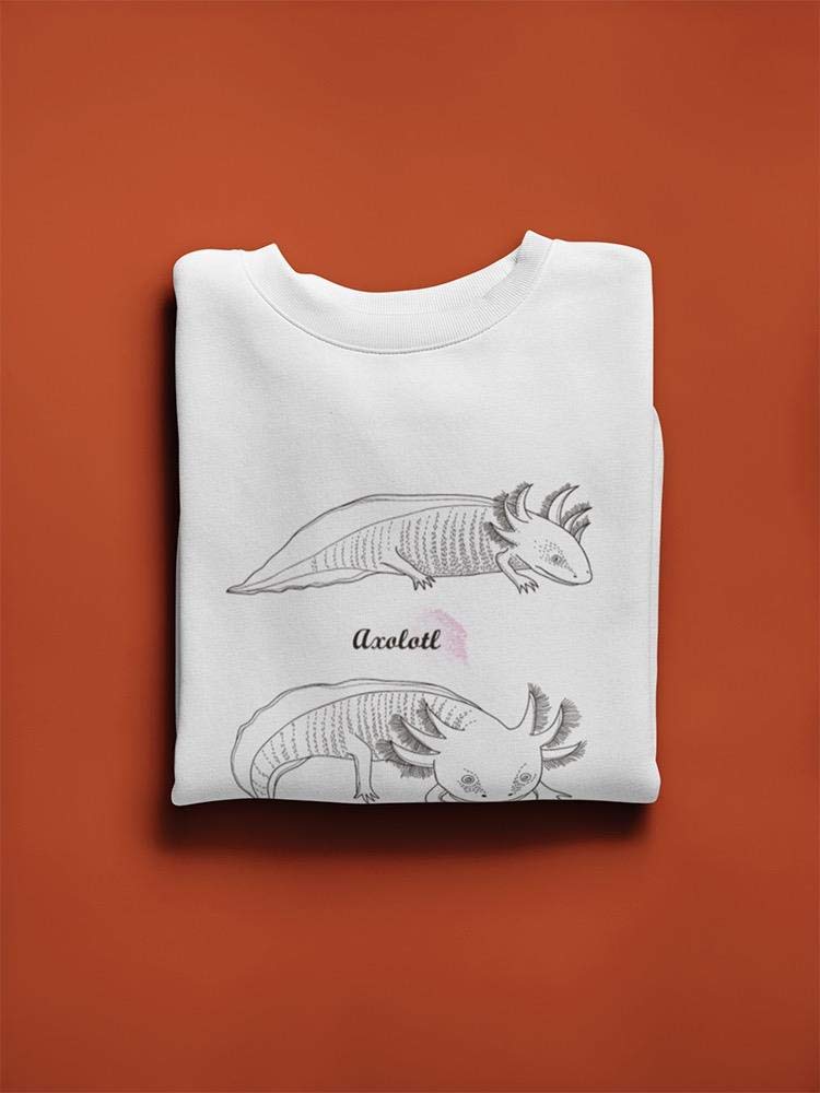 Mexican Axolotl Print Sweatshirt for Women - Cute Cartoon Salamander Graphic Hoodie - Perfect for Casual Wear, Animal Lovers & Unique Fashion