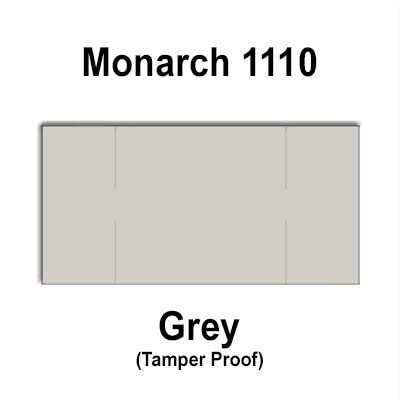 255,000 Monarch 1110 Compatible Gray General Purpose Labels for Monarch 1100 Price Guns - Full Case with 15 Ink Rollers & Security Cuts - Perfect for Retail Pricing, Inventory Labeling & Warehouse Organization