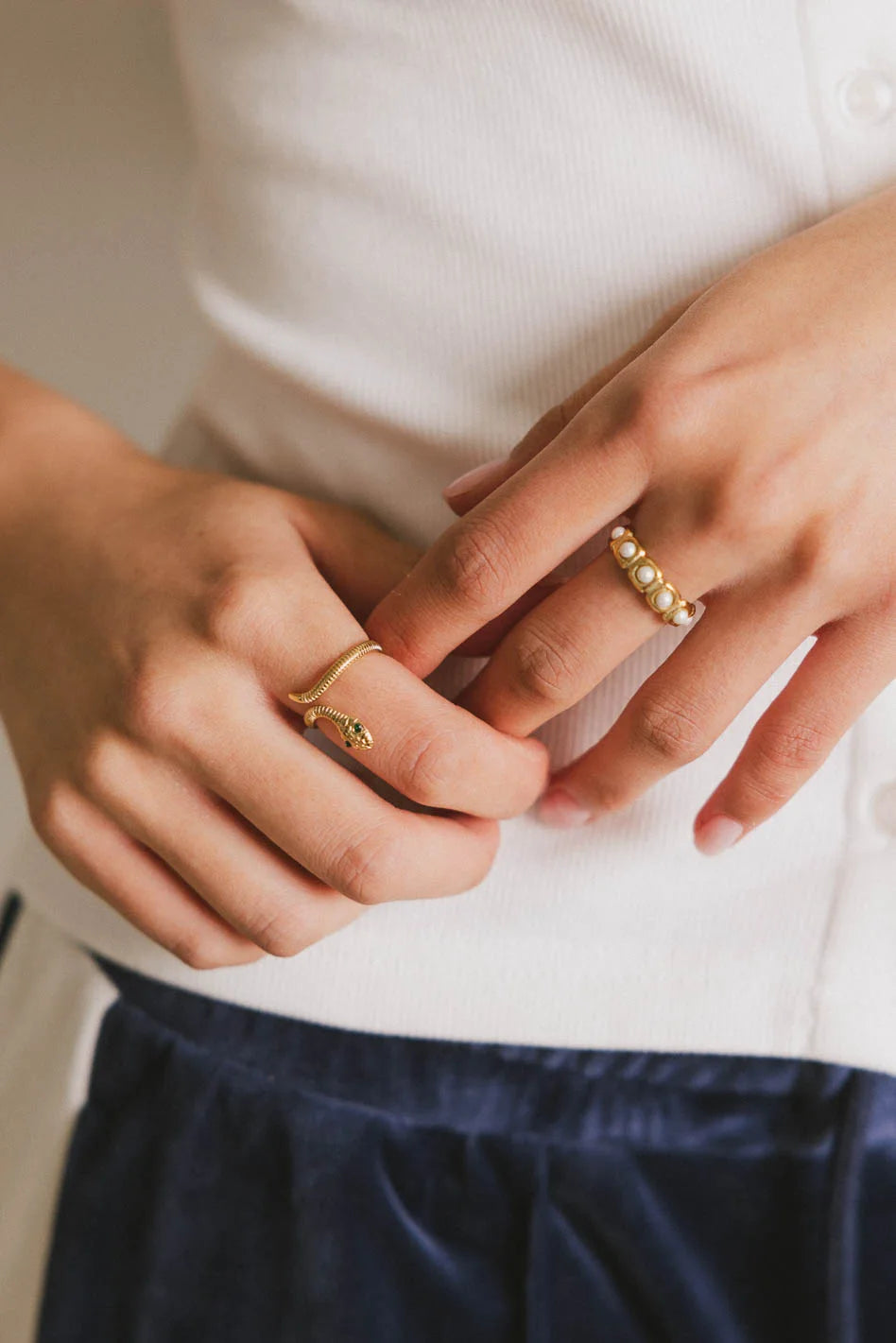 Lucie Pearl Ring - Elegant & Timeless Pearl Jewelry for Women | Perfect for Weddings, Parties & Everyday Wear