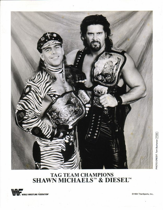 1994 WWF Tag Team Champions Shawn Michaels & Diesel P232 Rare Wrestling Action Figure - Perfect for Collectors, Wrestling Fans & Nostalgic Memorabilia Displays