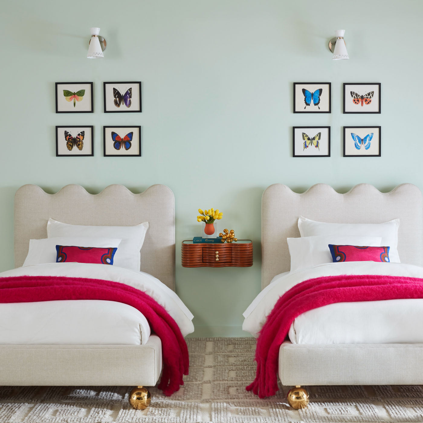 Ripple Twin Bed Frame - Modern Wooden Twin Size Bed for Kids & Teens - Perfect for Bedrooms, Dorms & Guest Rooms