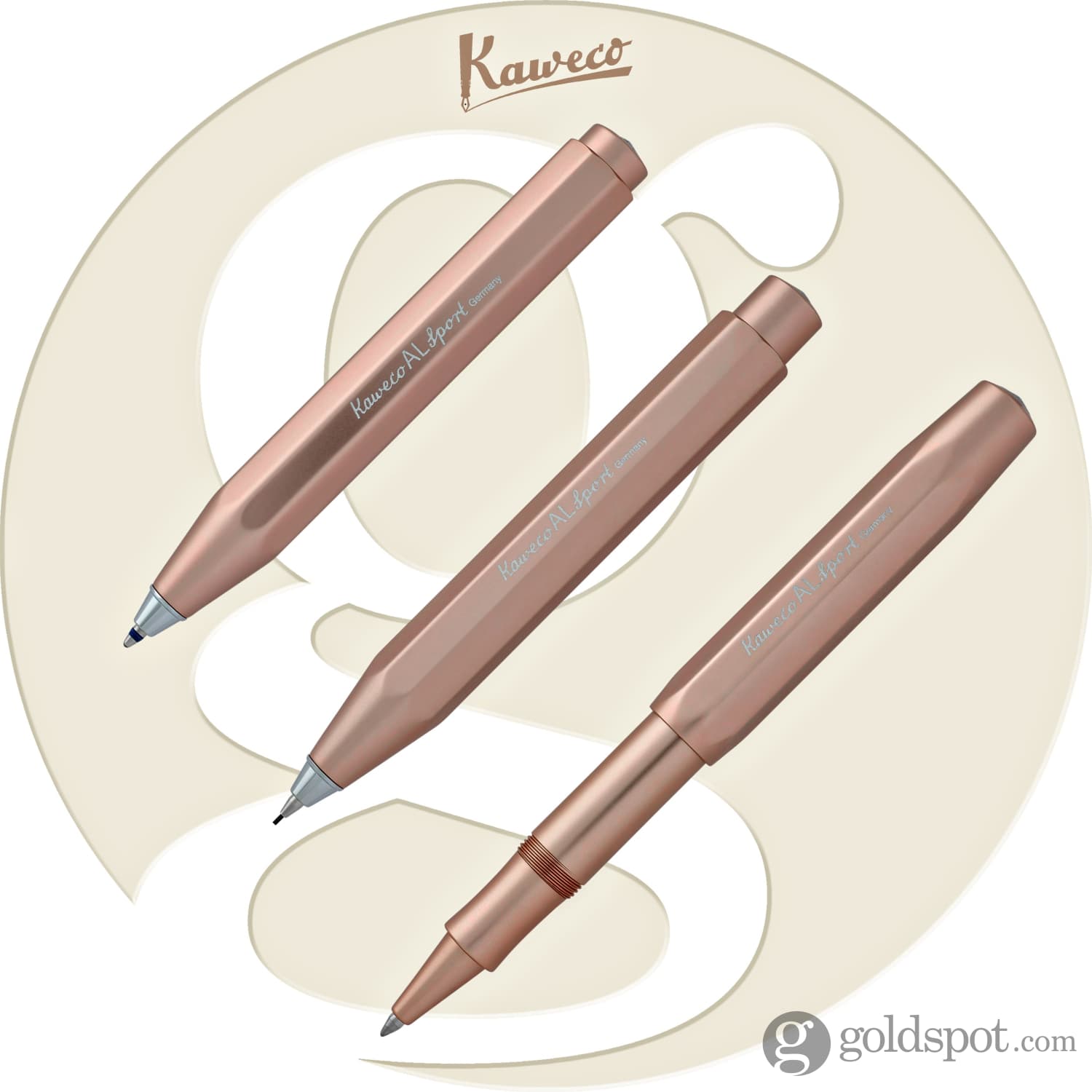 Kaweco AL Sport Rose Gold 0.7mm Mechanical Pencil - Premium Drafting & Writing Tool for Artists, Engineers & Students - Perfect for Sketching, Note-Taking & Technical Drawing