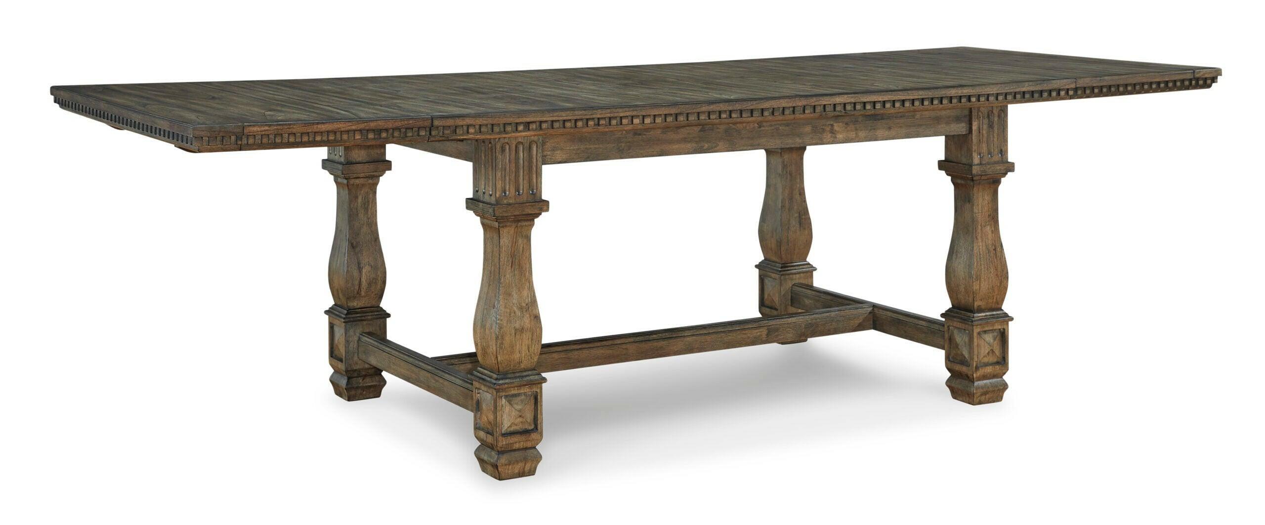 Marksburg Dining Table Set with 6 Chairs - Modern Kitchen & Dining Room Furniture for Family Gatherings & Dinner Parties
