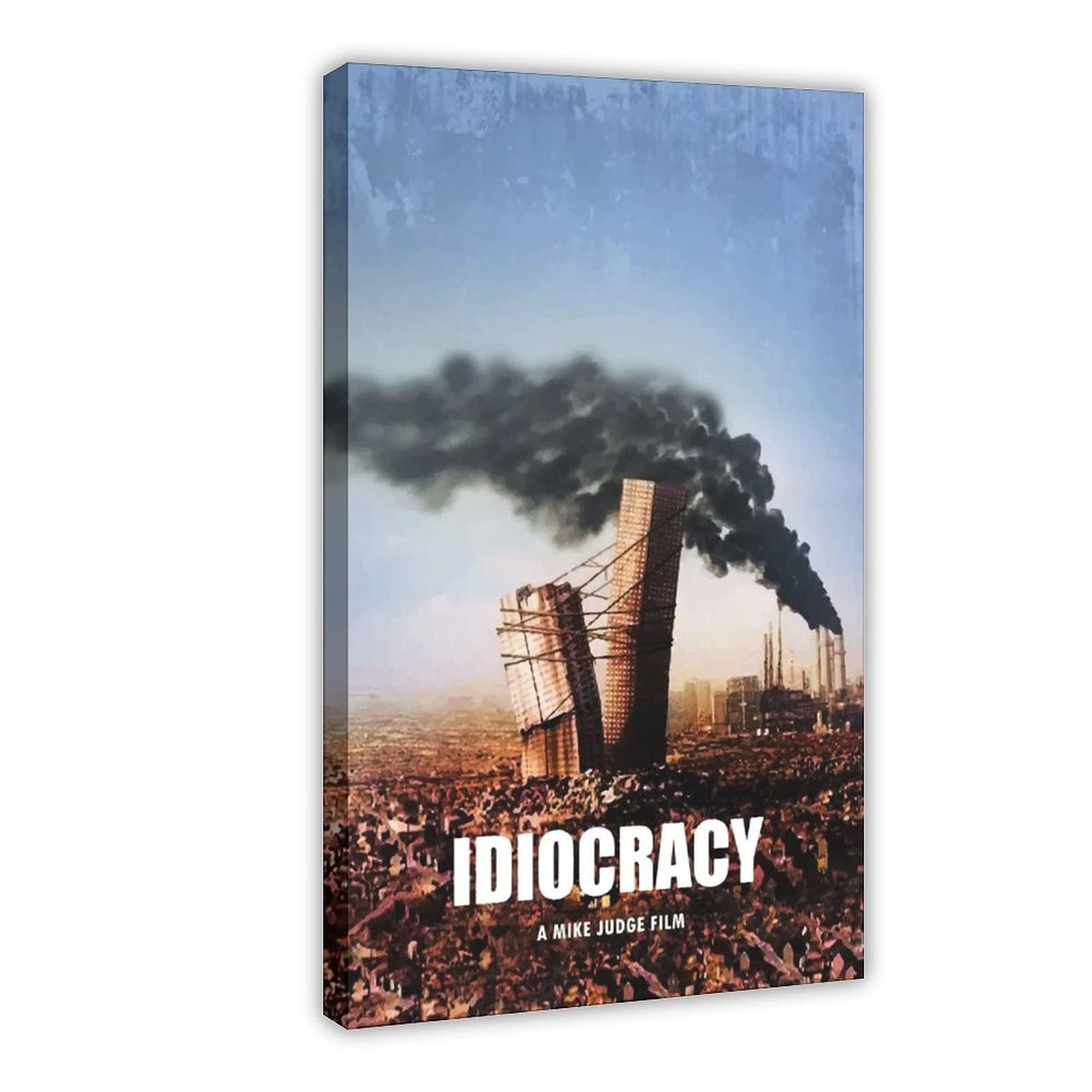 Idiocracy Movie Poster Canvas Wall Art - 20x30 Inch (50x75cm) Framed Print for Living Room & Bedroom Decor - Perfect for Movie Themed Home Theater & Office Decorations