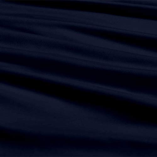 Split King Sheets for Adjustable Beds - Deep Pocket Fitted Sheet Set in Solid Navy Blue - Perfect for Adjustable Mattresses & Sleep Number Beds - Ultra Soft & Breathable Bedding for Comfortable Sleep
