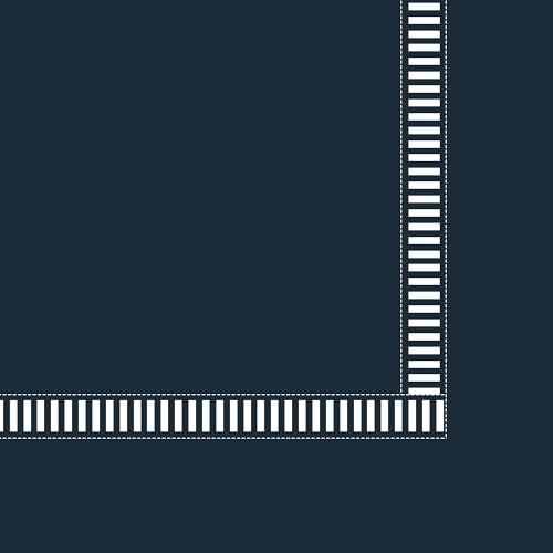 Navy Blue(hemstitch Border)