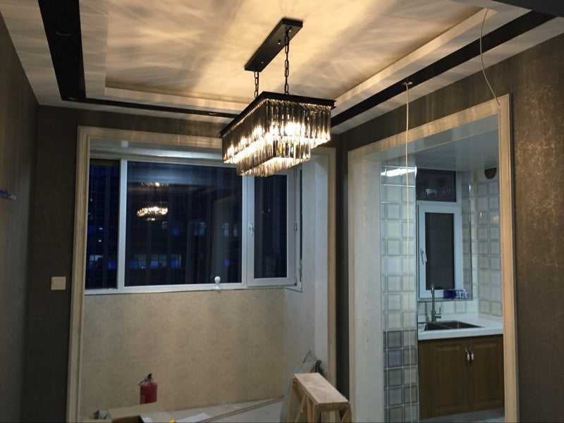 Anna Crystal Chandelier - Elegant Modern Ceiling Light Fixture for Dining Room, Living Room & Bedroom | Perfect for Home Decor & Wedding Venues