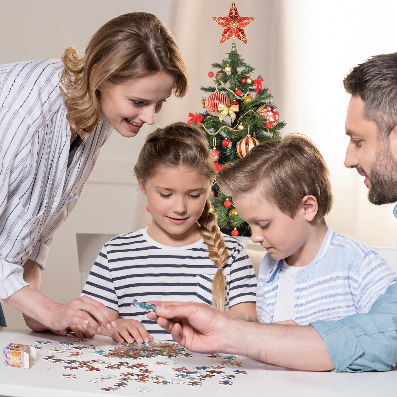 2024 Advent Calendar Puzzle - 3D Visual Puzzle for Adults & Kids, 24-Day Christmas Countdown with Animal Shaped Jigsaw (1008 Pieces) - Perfect Holiday Gift & Family Activity for Christmas Decorations & Countdown Fun