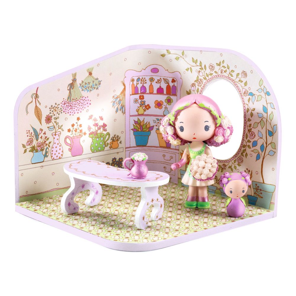 DJECO Tinyly Rosalie Tiny Shop - Miniature Pretend Play Store for Kids | Perfect for Imaginative Play & Role-Playing Games