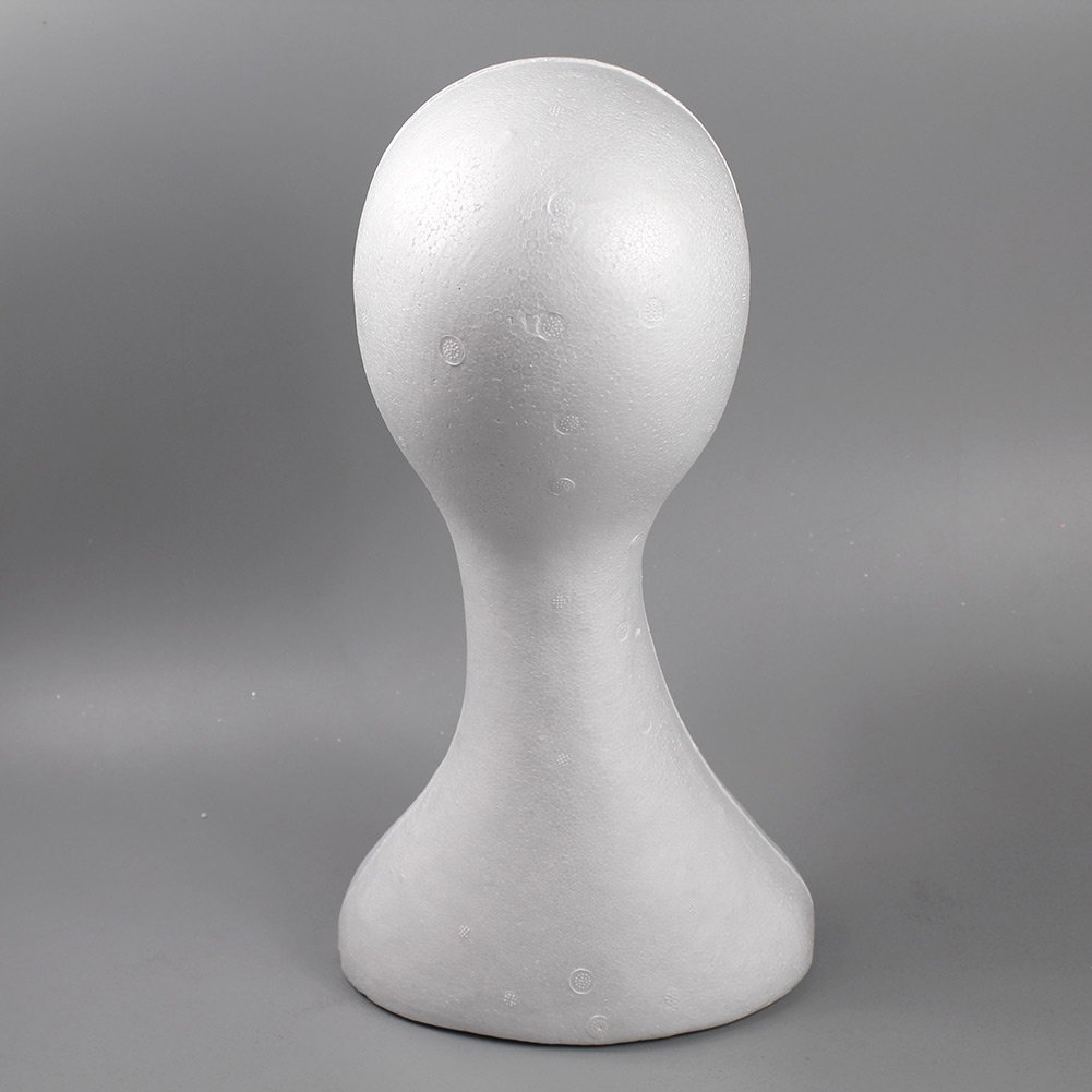 White Wig Head Mannequin - Female Display Stand for Wigs, Jewelry, Hats & Headphones | Perfect for Salon Styling, Home Storage & Retail Store Displays