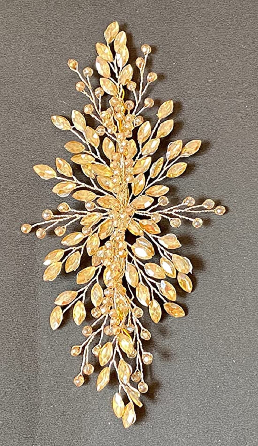 Abrish Handmade Hair Pins for Bridal Wedding - Rhinestone Studded Hair Accessories for Women - Perfect for Weddings, Prom, Parties & Special Occasions