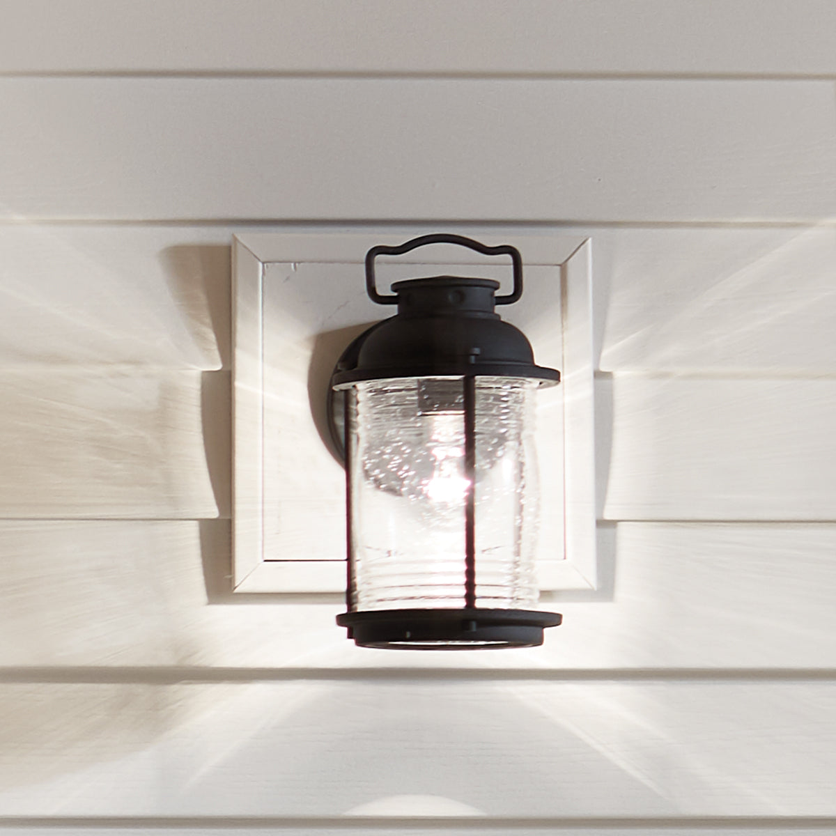 Ashland Bay Small/Medium/Large Wall Lantern - Weathered Zinc/Burnished Bronze Finish Outdoor Lighting for Patio, Garden & Porch Decor