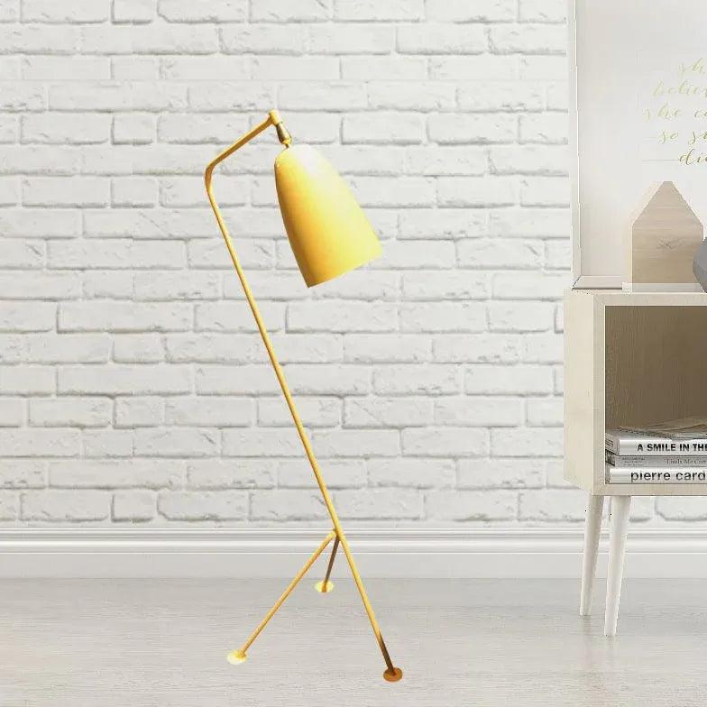 Minimalist Slanted Tripod Floor Lamp - Modern Adjustable Standing Light for Living Room, Bedroom & Office Decor