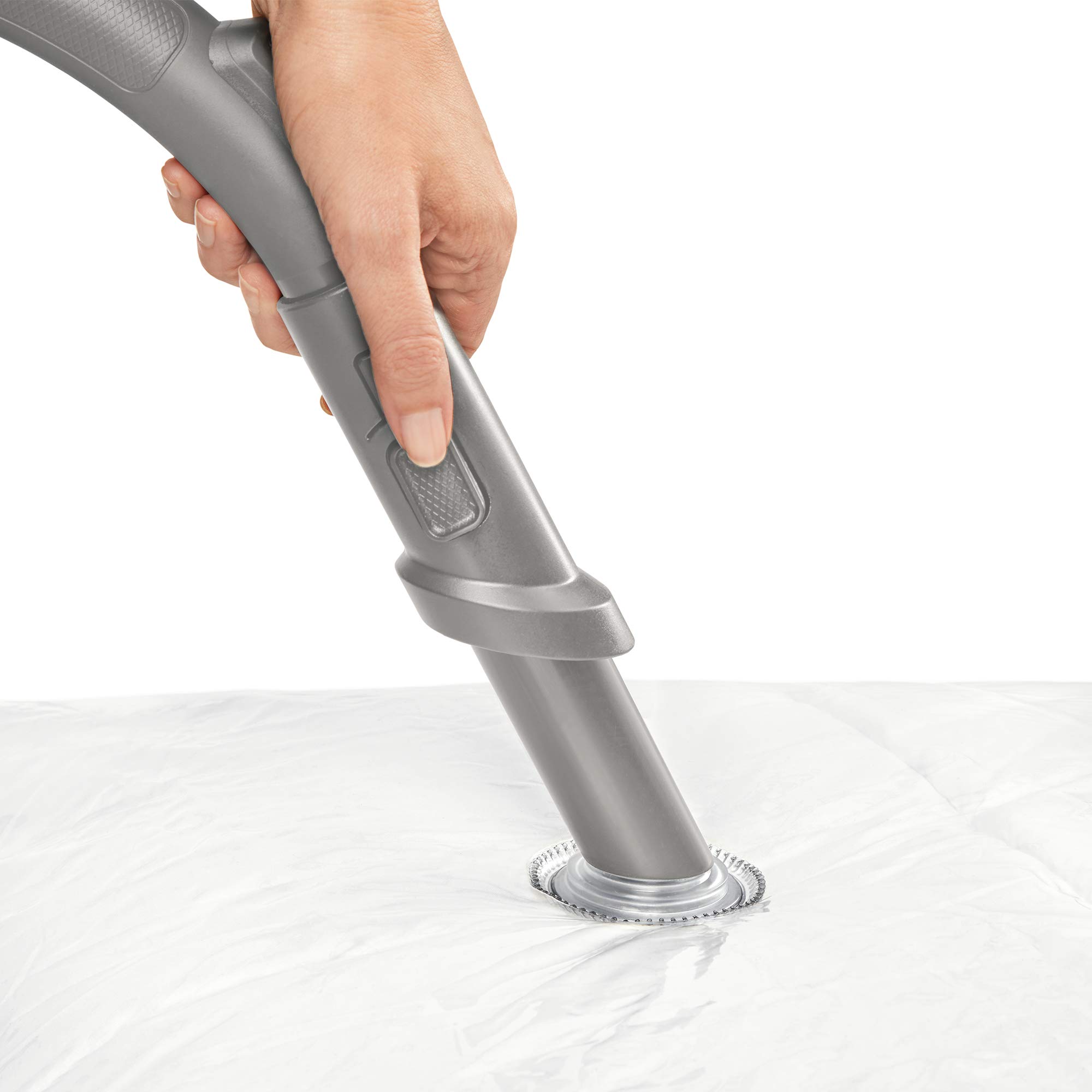 Vacuum Storage Bag 90x120cm - Translucent Grey for Travel & Clothes Organization