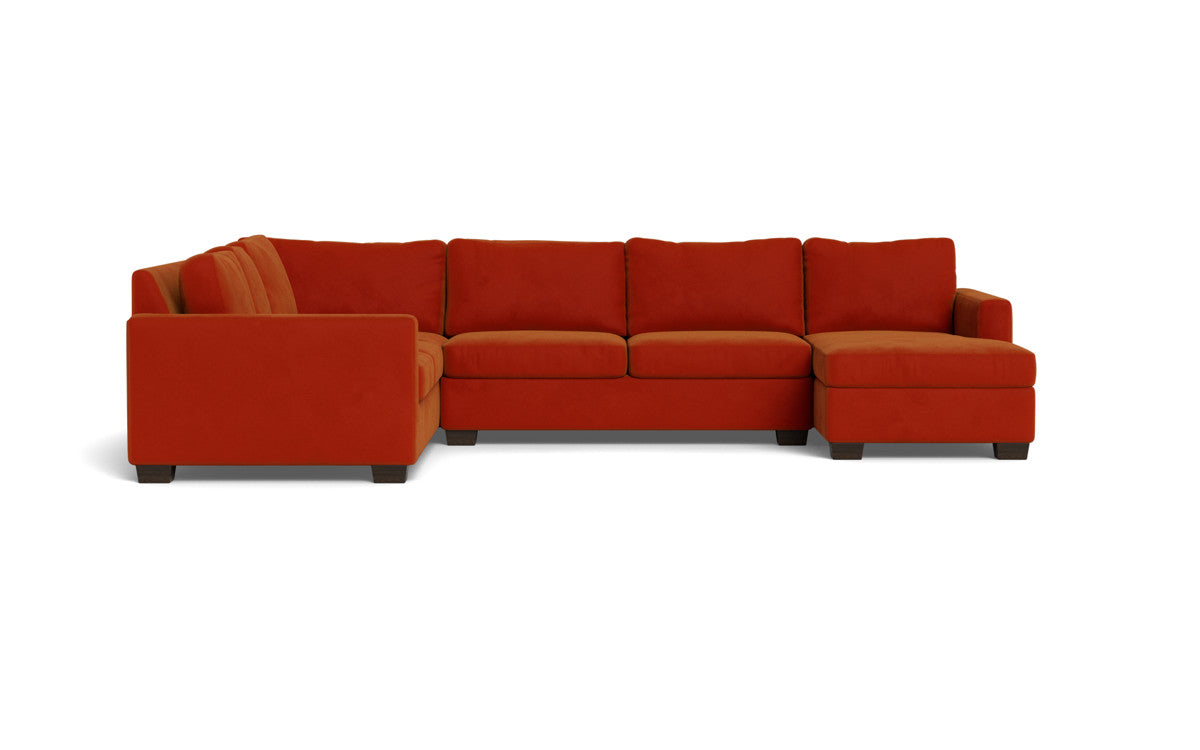 Track 141 Modern L-Shaped Sectional Sofa with Right Chaise Lounge - Perfect for Living Room, Home Theater & Family Gatherings