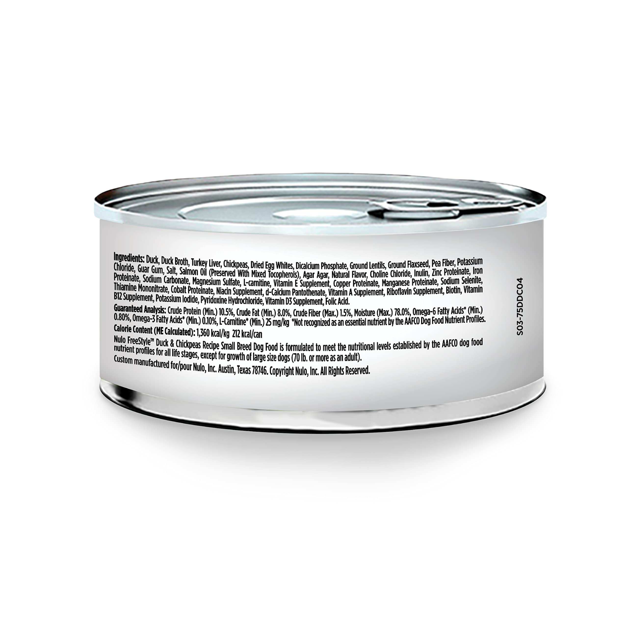 Nulo Freestyle Small Breed Adult Wet Canned Dog Food - Grain-Free, High Protein with Omega 3 & 6 for Healthy Skin & Coat - All Natural Premium Formula (5.5oz, Pack of 24) - Perfect for Small Dogs' Daily Meals & Training Treats