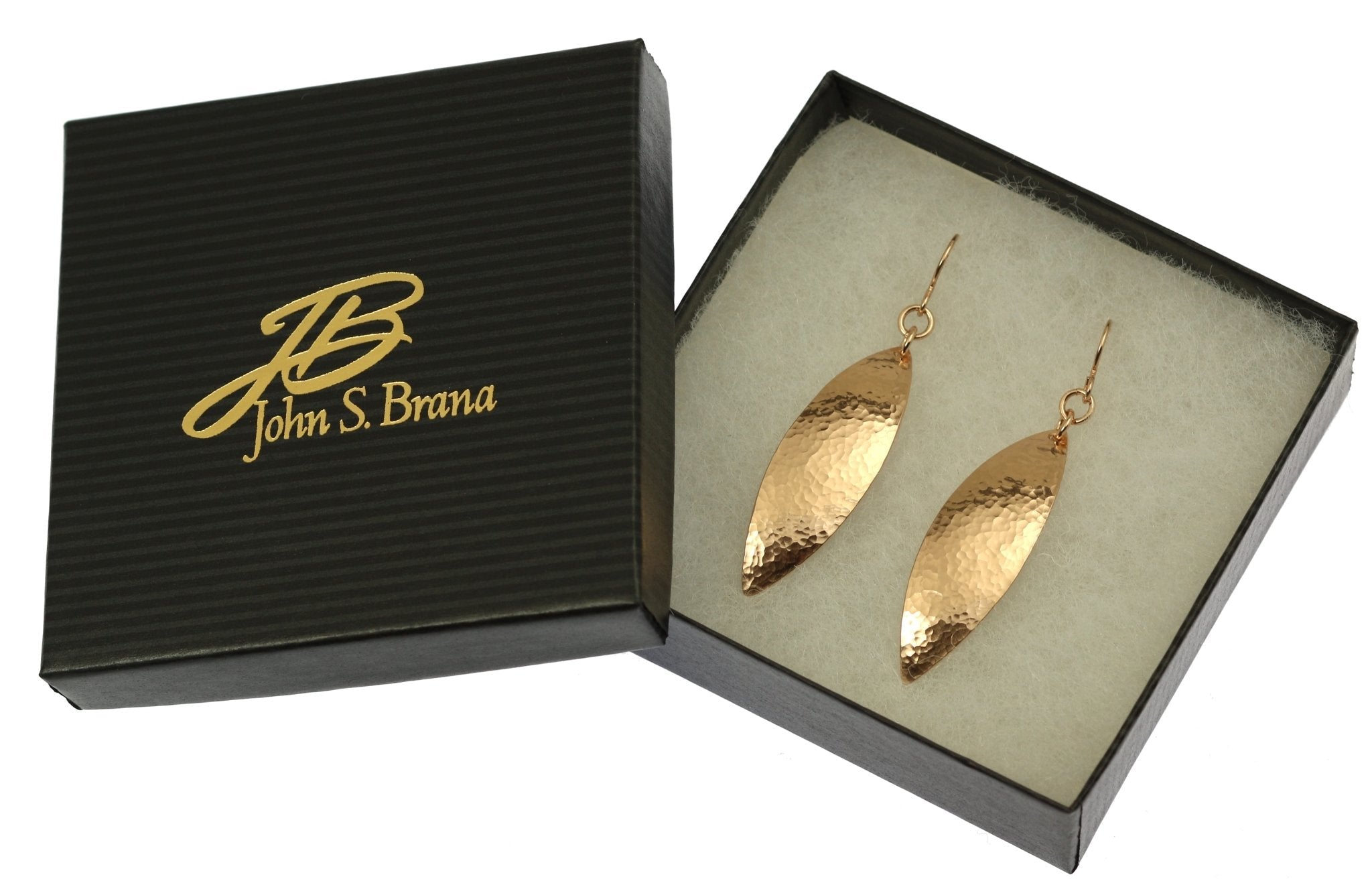 Handmade Hammered Bronze Leaf Earrings for Women - Boho Nature-Inspired Jewelry - Perfect for Weddings, Parties & Everyday Wear