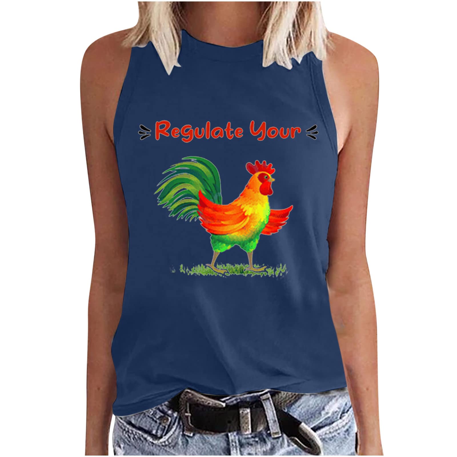 Sexy Women's Graphic Printed Sleeveless Tank Tops - Funny Letter Summer Tees for Casual Wear | Perfect for Beach Outings, Parties & Everyday Comfort