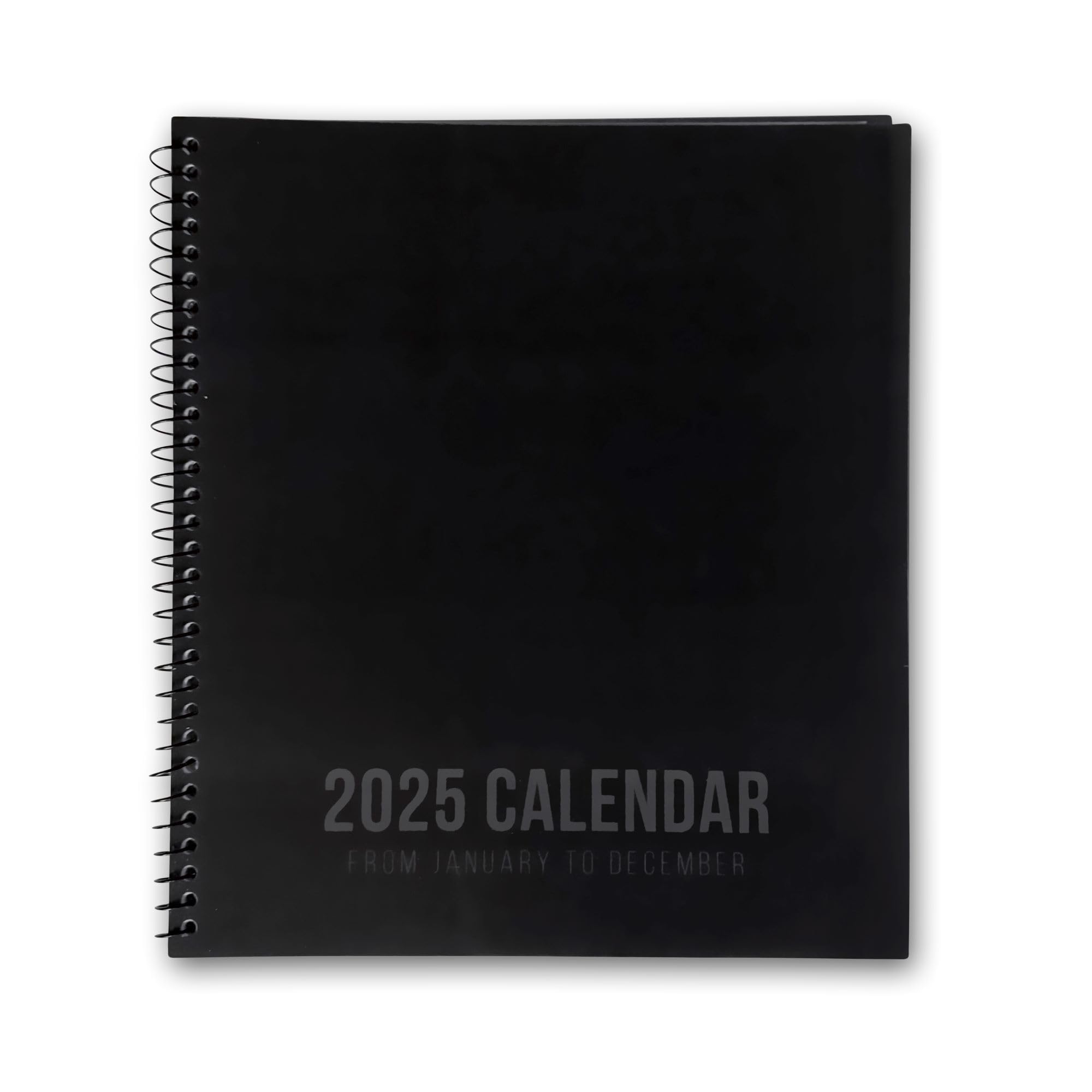 2025 Monthly Planner - 13-Month Calendar with To-Do Lists, Notes & Appointment Tracking | Durable Office Organizer for Daily & Weekly Scheduling | Perfect for Professionals, Students & Home Use (Black)