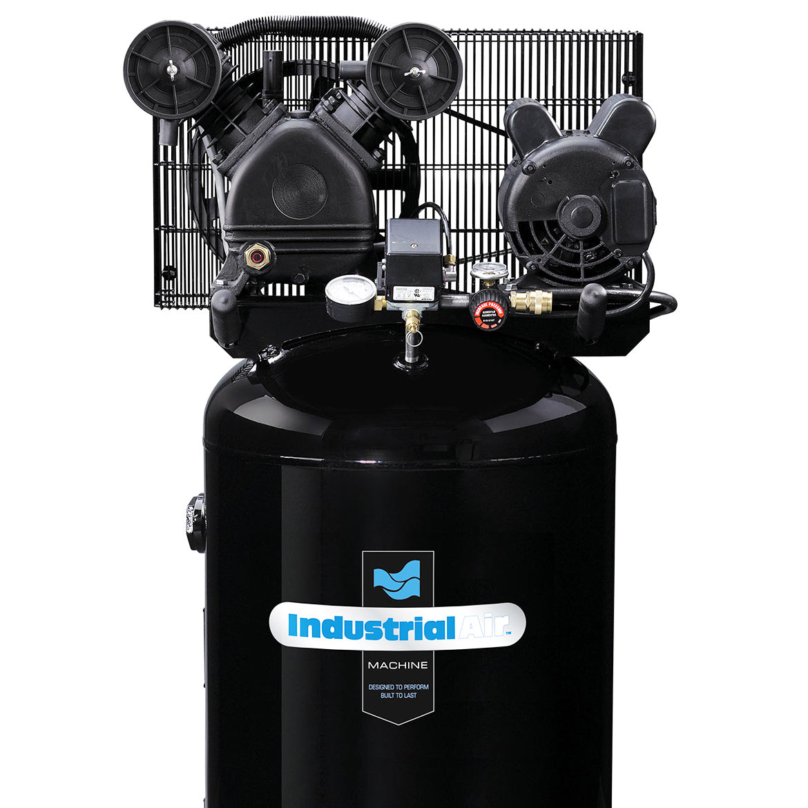 Industrial Air ILA1683066 120/240 Volt 30 Gallon 1.6 HP Vertical Air Compressor - Powerful & Quiet for Home Garage, Workshop, and DIY Projects