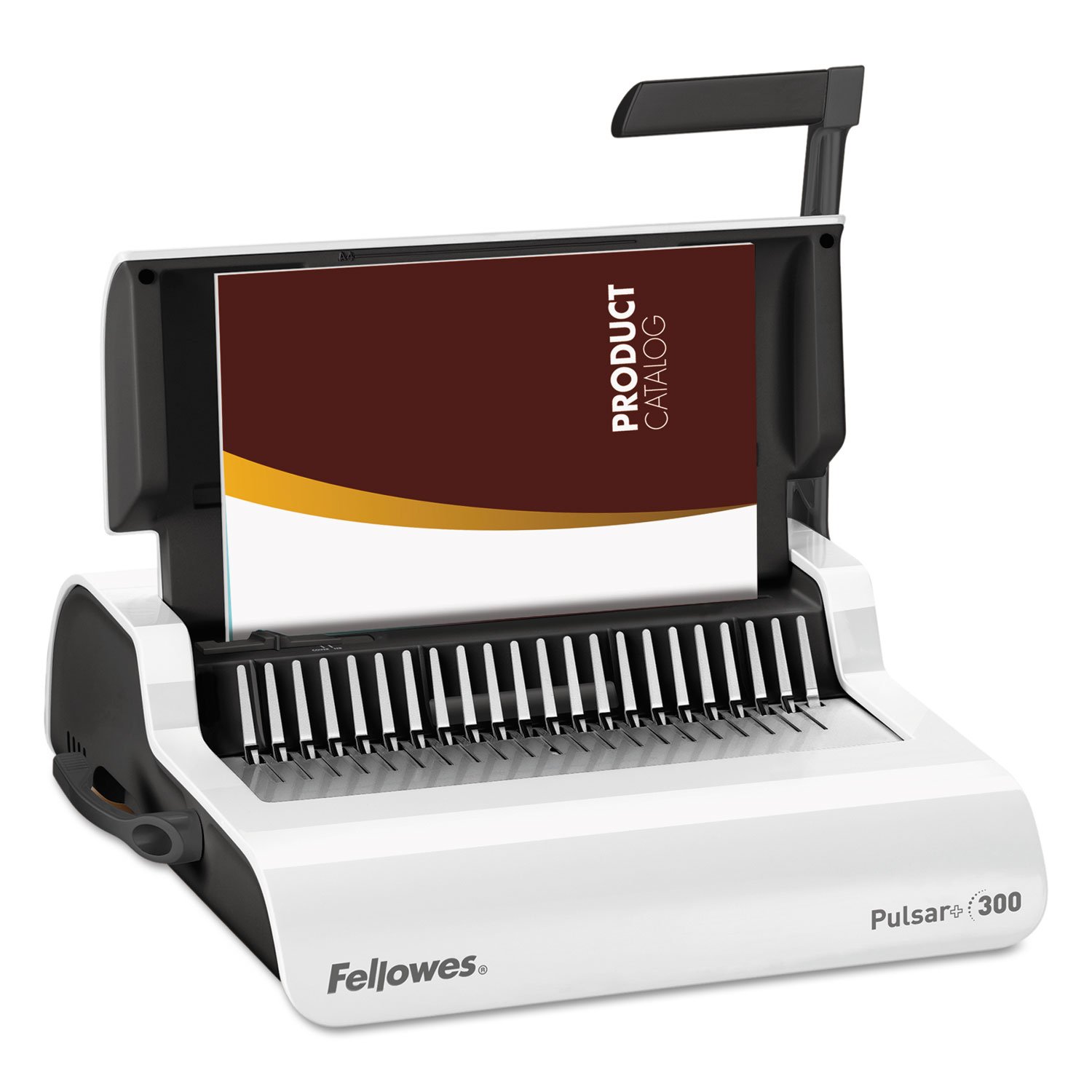 Fellowes 5006801 Comb Binding Machine - 300 Sheet Capacity, White | Perfect for Office, School & Home Document Binding Projects