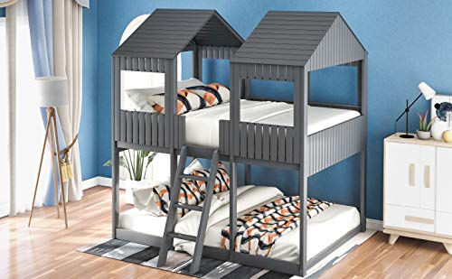 Gray-full Over Full-bunk