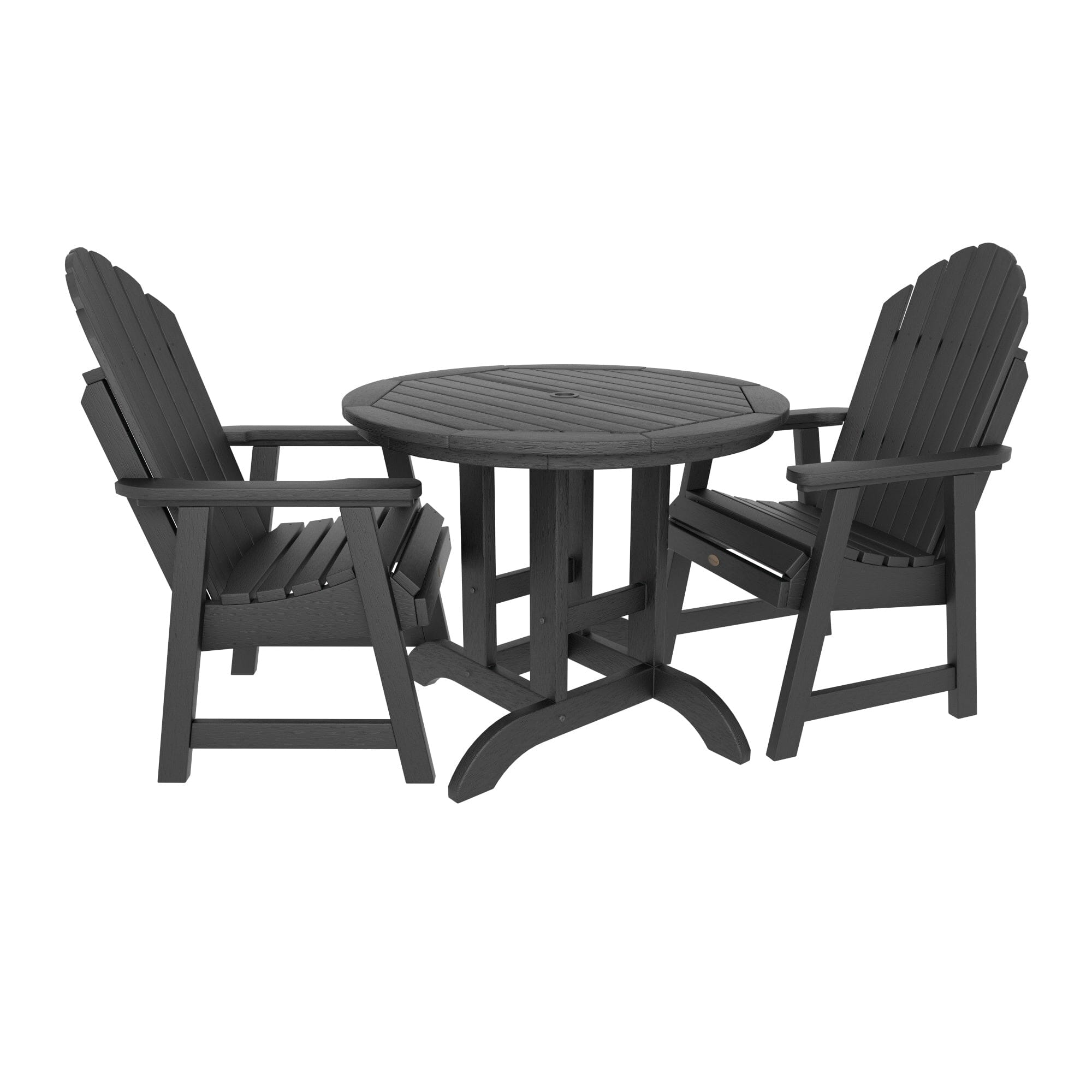 Hamilton 3-Piece 36-Inch Round Dining Table Set with Chairs - Perfect for Small Spaces, Breakfast Nooks & Outdoor Patios