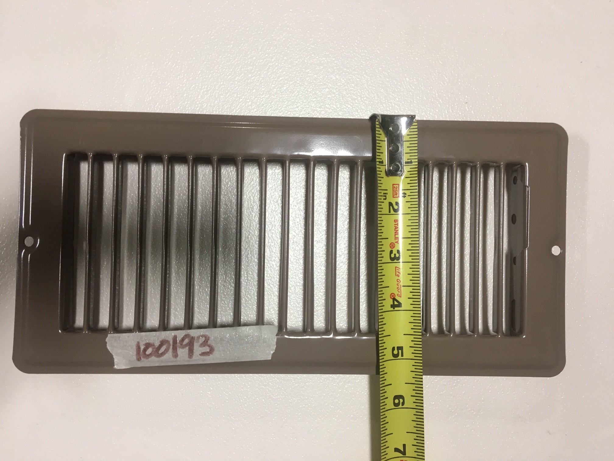 4x10 Brown Grill Register Floor Vent - Perfect for Home Heating, AC, and Airflow Control