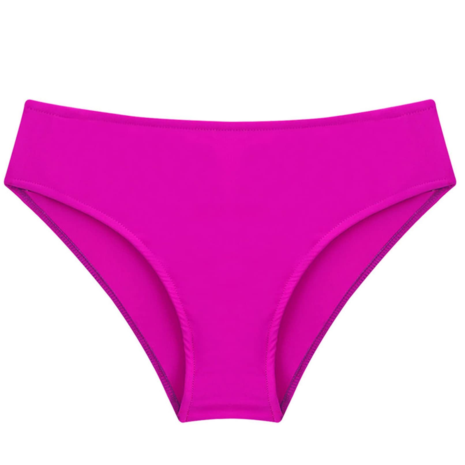 Moily Girls Solid Color Triangle Bikini Swim Bottoms - Quick Dry Swimwear for Kids, Gymnastics, Dance & Beach Play | Comfortable Swim Briefs for Toddler & Little Girls