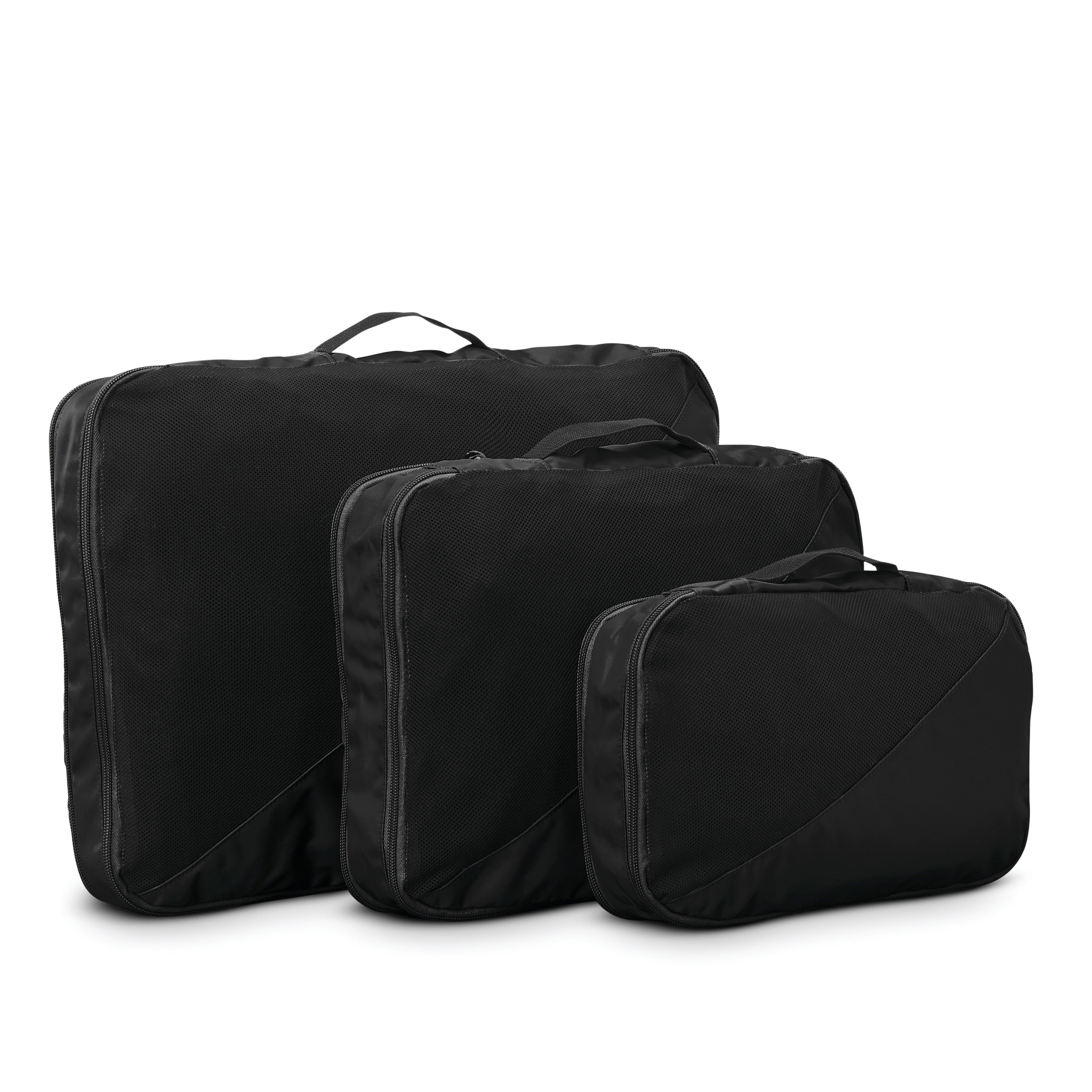 Samsonite 3 Piece Compression Packing Cube Set - Travel Organizer for Luggage & Suitcases - Perfect for Business Trips, Vacations & Weekend Getaways