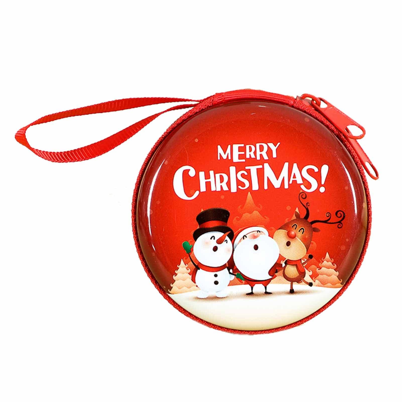 4Pcs Christmas Coin Purse Candy Bag Mini Wallet - Festive Christmas Tree Ornament Pendants for Kids, Holiday Party Decorations & Stocking Stuffers (Color: B1) - Perfect for Gift Exchanges, Classroom Treats & Christmas Party Favors