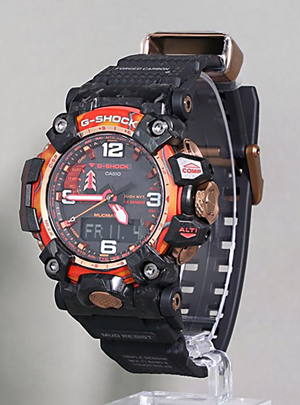 CASIO G-SHOCK GWG-2040FR-1AJR 40th Anniversary Limited Edition Flare Red Mudmaster - Japanese Movement, Shock Resistant, Solar Powered - Perfect for Outdoor Adventures, Hiking & Extreme Sports