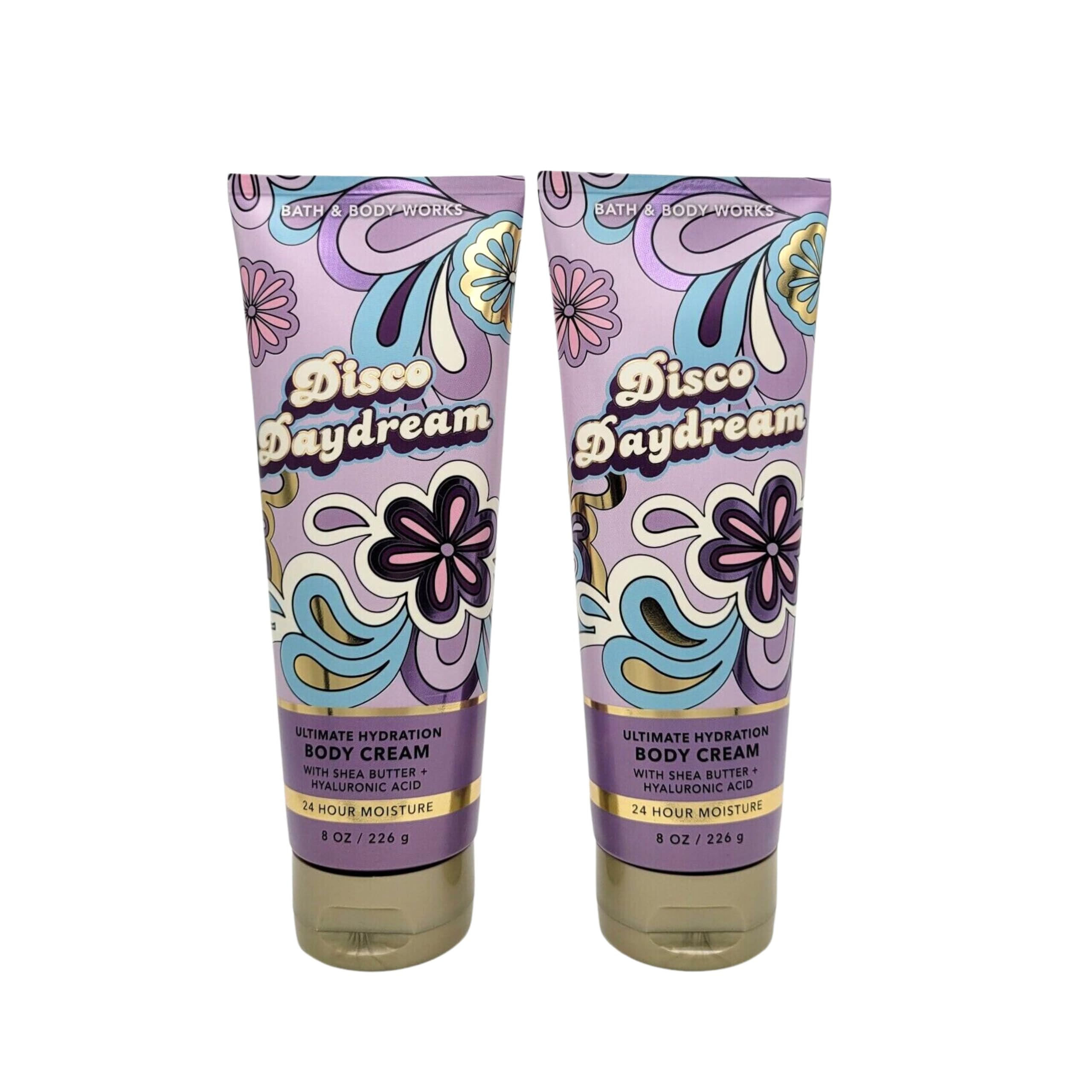 Bath & Body Works Disco Daydream Body Cream Gift Set - 2 Pack (8oz Each) | Moisturizing Lotion for Dry Skin, Perfect for Daily Use & Spa Nights