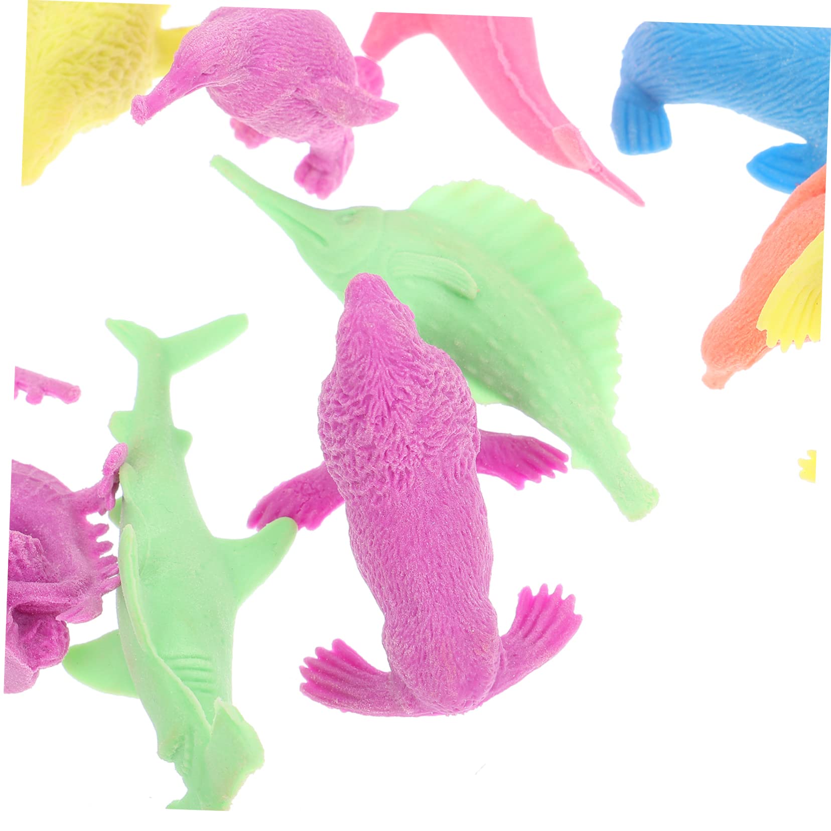 VICASKY 3 Pack Water Animal Bath Toys - Realistic Sea Creature Figures for Kids, Ocean Party Favors, Swimming Pool & Bathtub Playtime Fun - Shark, Dolphin, Turtle Marine Animal Models