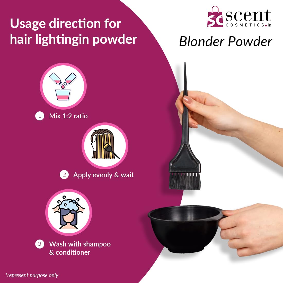 Tavcha Blonder Hair Lightening Powder - Dust Free Lightener for Up to 9 Levels Lift, Golden Blonde Hair Bleach | Salon Quality at Home, Perfect for Highlights & Balayage