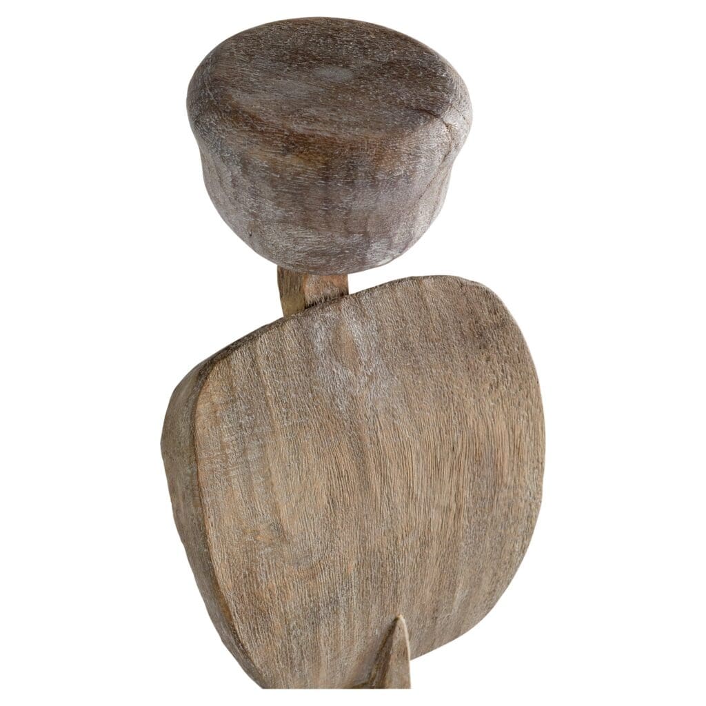 Chakra Sculpture - Small Weathered Grey Statue for Meditation & Yoga Decor | Cyan Design 11282 | Spiritual Home & Office Décor