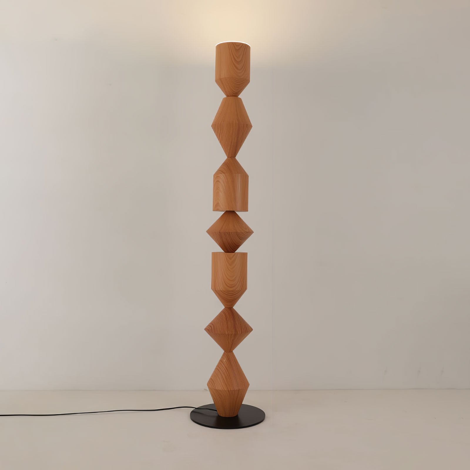 Imitation wood grain & Black