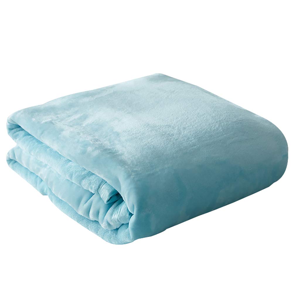 Soft & Warm Velvet Winter Blanket for Bed - Full/King/California King Size, Thickened Washable Throw for Adults & Baby, Blue (60x90 Inches) - Cozy Home Decor, Perfect for Cold Nights & Gift Giving