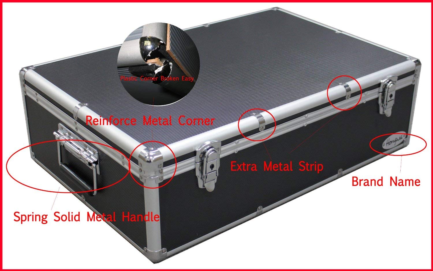 Premium Aluminum CD DVD Storage Case - Holds 1000 Discs, Black Organizer Box with Hanging Sleeves, MegaDisc Compatible - Perfect for Home Media Collections & Office Organization