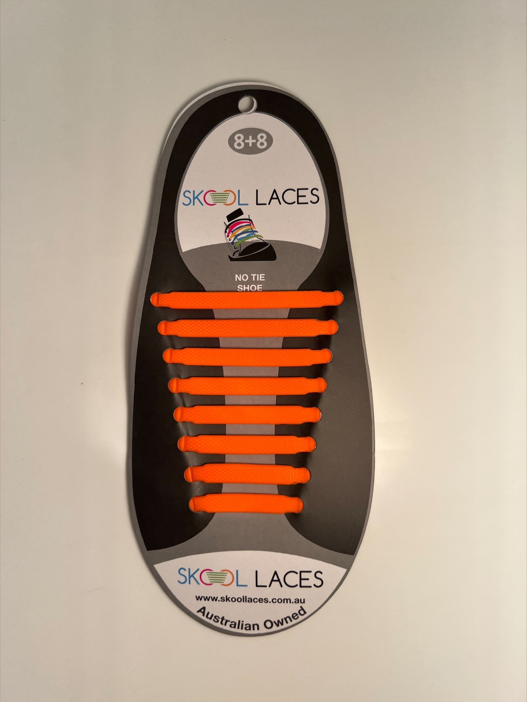 SKOOL LACES Orange - Premium Shoelaces for Sneakers & Athletic Shoes - Perfect for School, Sports & Everyday Wear