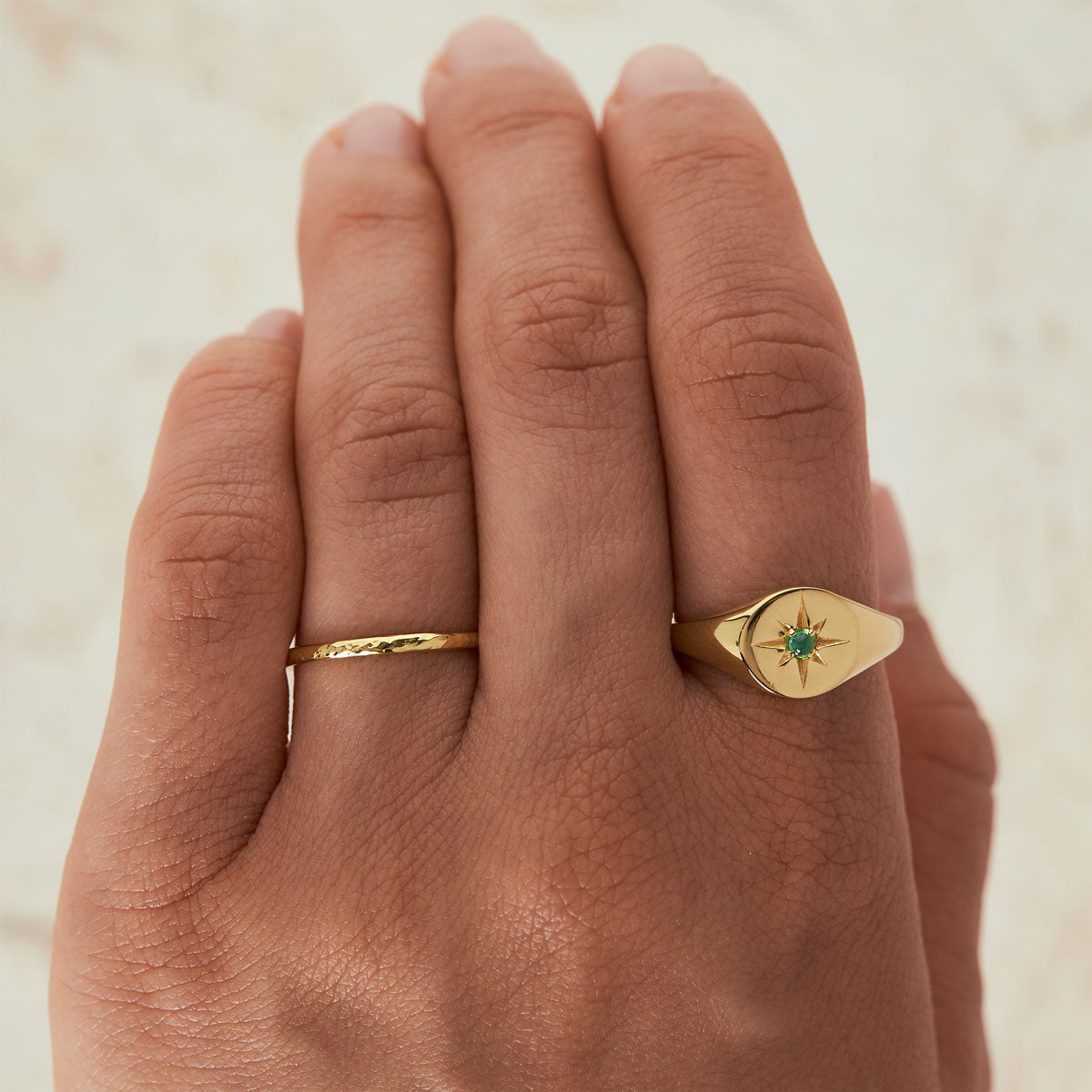 Elemental Gold Ring for Women - Elegant 14K Gold Plated Jewelry for Everyday Wear, Gift Giving & Special Occasions