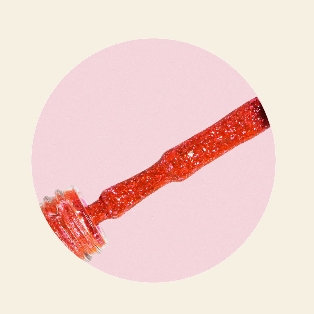 Mitty Platinum Glitter Cherry Delight 15ml Lip Gloss - Shiny, Long-Lasting Lip Gloss for Women, Perfect for Parties, Date Nights & Special Occasions