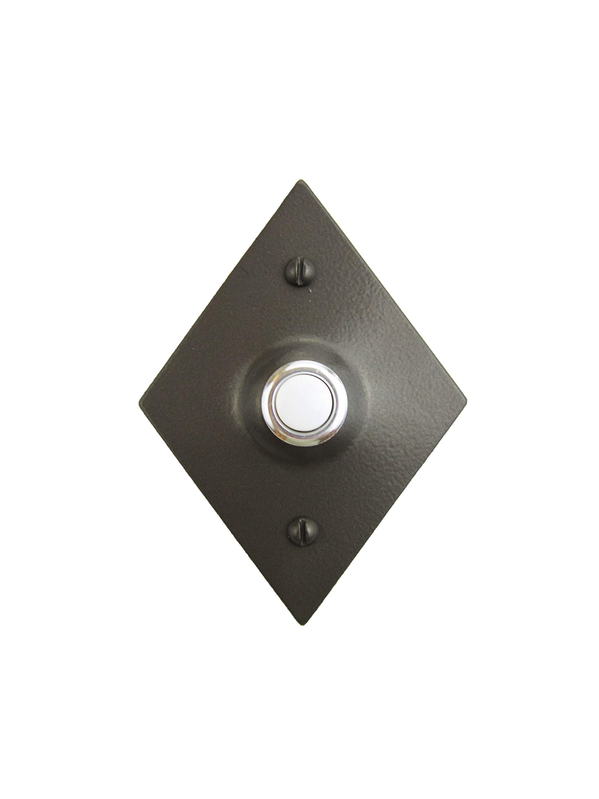 Vintage Diamondback Iron Doorbell Cover SD4 - Durable & Elegant Outdoor Doorbell Cover for Home Security & Curb Appeal - Perfect for Farmhouse, Cottage & Traditional Style Houses