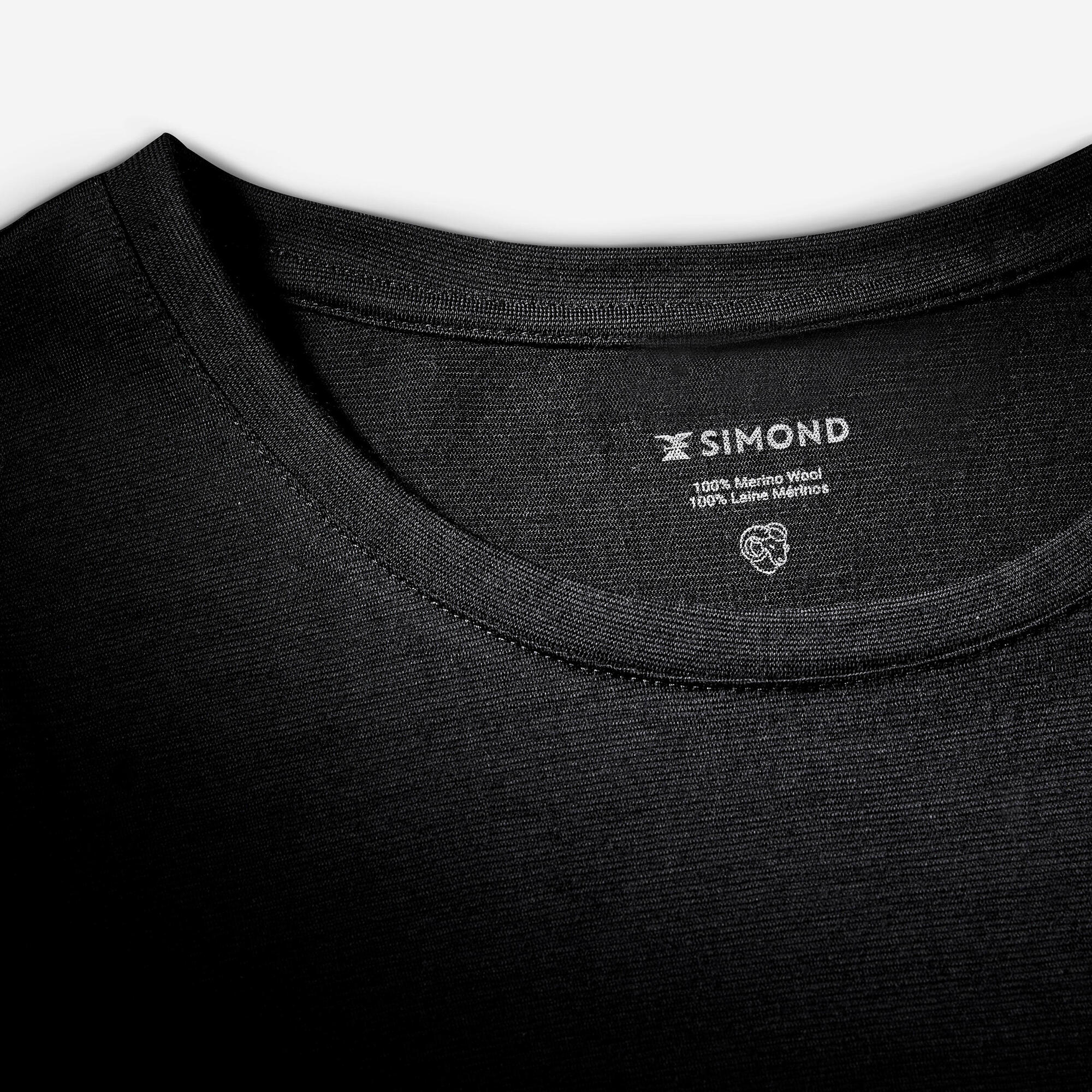 Simond Men's TRAVEL 900 100% Merino Wool T-Shirt - Lightweight & Odor-Resistant Travel Shirt for Hiking, Camping & Outdoor Adventures
