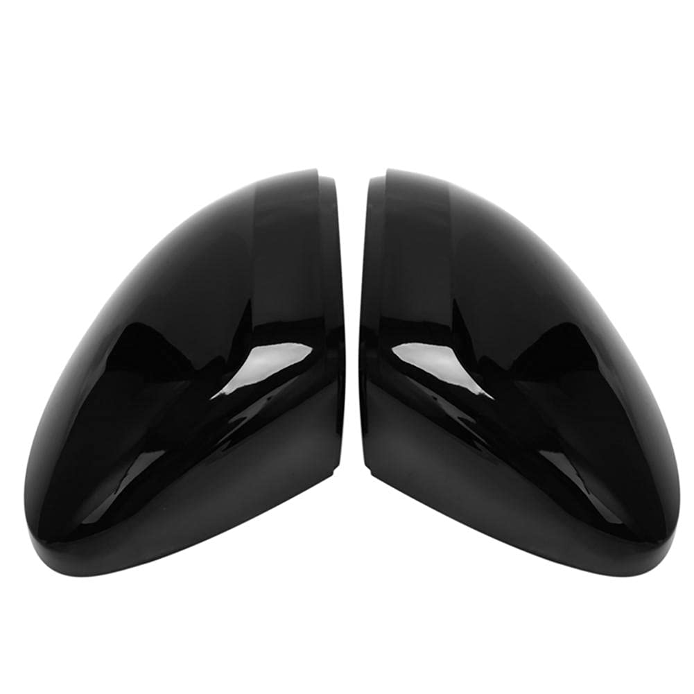 SAXTZDS Car Rearview Mirror Cover Side Mirror Cap for Volkswagen Passat B8 Variant Arteon 2016-2020 - Durable ABS Plastic Replacement Accessory (Black) - Perfect for Customization & Weather Protection