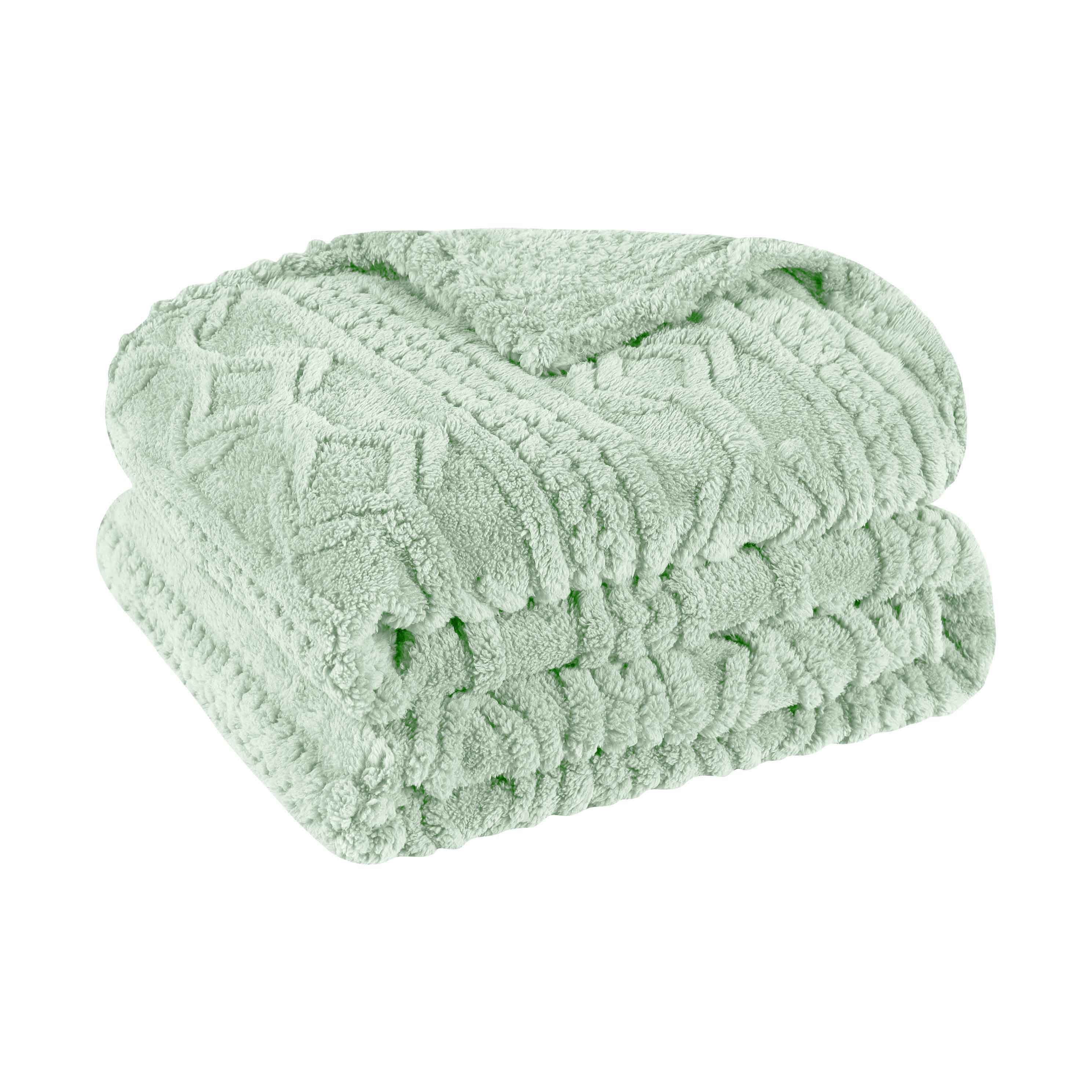 Arctic Boho Jacquard Plush Fleece Blanket - Ultra Soft & Warm Winter Throw for Couch, Bed, Sofa - Perfect for Cozy Nights, Camping & Home Decor