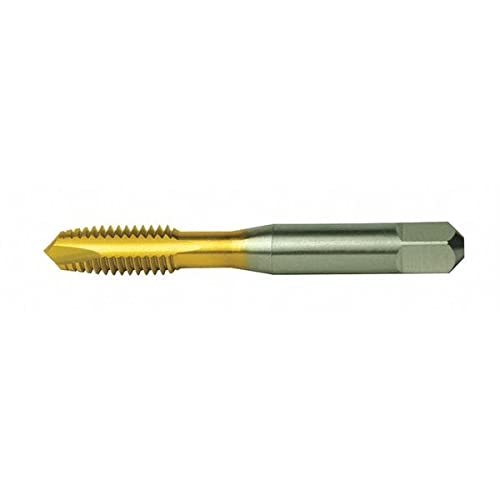 High-Speed Steel Cleveland Spiral Point Tap 8-32 UNC Plug 2 Flutes TiN Coated (5-Pack) – Perfect for Threading Metal, DIY Projects & Professional Machining