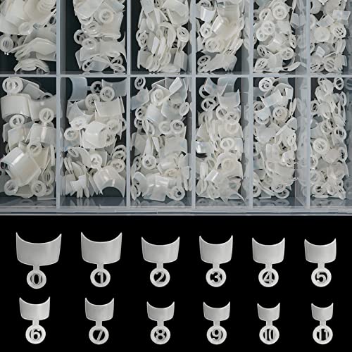 Funfe 600Pcs Short Press on Nails - French Acrylic False Nails Kit with Natural Look, Easy to Apply Fake Nails for Women & Girls | Perfect for Parties, Weddings, Daily Wear & Special Occasions