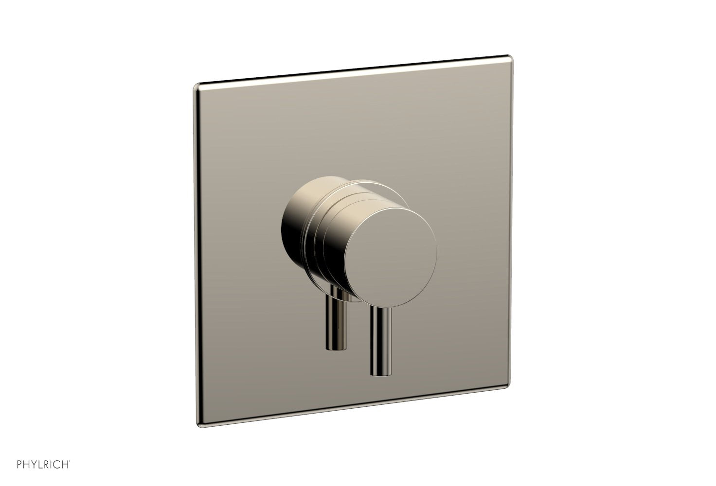 BASIC II Pressure Balance Square Shower Plate & Lever Handle Trim Kit - 4
